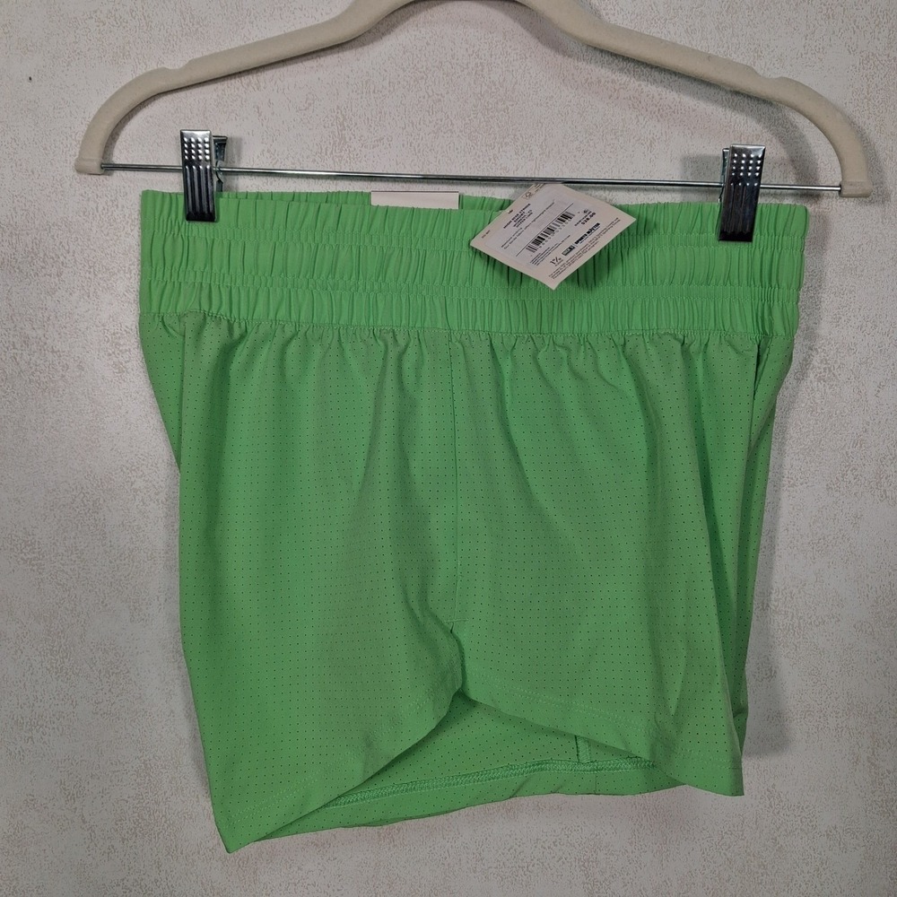DSG Stride High Rise Shorts Womens XS Hyper Lime Neon Green Athletic Running 3in